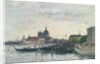 Venice, the Mole at the Entrance to the Grand Canal and the Salute, Evening, 1895 by Eugene Louis Boudin