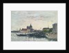 Venice, the Mole at the Entrance to the Grand Canal and the Salute, Evening, 1895 by Eugene Louis Boudin