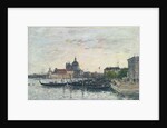 Venice, the Mole at the Entrance to the Grand Canal and the Salute, Evening, 1895 by Eugene Louis Boudin