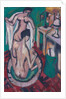 Two Nudes in a Shallow Tub, c. 1912/1913-1920 by Ernst Ludwig Kirchner