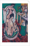 Two Nudes in a Shallow Tub, c. 1912/1913-1920 by Ernst Ludwig Kirchner