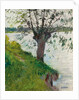 Willow by the River; Saule au bord de la riviere, c. 1891 by Gustave Caillebotte