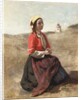 The Breton in Prayer by Jean Baptiste Camille Corot