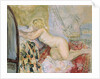Nude Lying Against a Bed, by Henri Lebasque