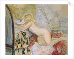 Nude Lying Against a Bed, by Henri Lebasque
