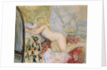 Nude Lying Against a Bed, by Henri Lebasque