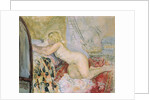 Nude Lying Against a Bed, by Henri Lebasque