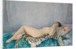 Nude on Leopard Skin, Le Cannet, 1926 by Henri Lebasque