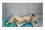 Nude on Leopard Skin, Le Cannet, 1926 by Henri Lebasque