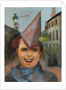 Self-portrait with a Paper Hat and Blue Scarf, c.1936 by Felix Nussbaum