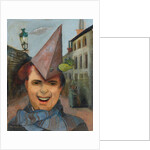 Self-portrait with a Paper Hat and Blue Scarf, c.1936 by Felix Nussbaum