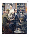 Discussion in a Bar, 1932 by Emil Cardinaux