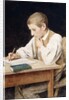 Writing Boy, 1902 by Albert Anker