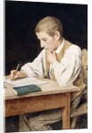 Writing Boy, 1902 by Albert Anker