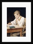 Writing Boy, 1902 by Albert Anker