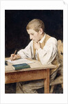 Writing Boy, 1902 by Albert Anker
