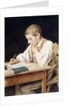 Writing Boy, 1902 by Albert Anker