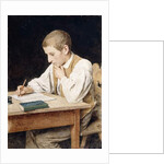 Writing Boy, 1902 by Albert Anker