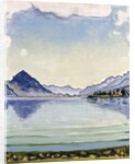 Thunersee at Leissingen, 1909 by Ferdinand Hodler