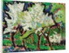 Flowering Trees IV; Bluhende Baume IV, 1909 by Ernst Ludwig Kirchner