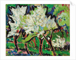Flowering Trees IV; Bluhende Baume IV, 1909 by Ernst Ludwig Kirchner