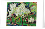Flowering Trees IV; Bluhende Baume IV, 1909 by Ernst Ludwig Kirchner