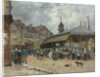 Market at Trouville; Marche a Trouville, 1878 by Eugene Louis Boudin