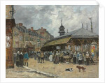 Market at Trouville; Marche a Trouville, 1878 by Eugene Louis Boudin