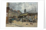 Market at Trouville; Marche a Trouville, 1878 by Eugene Louis Boudin