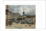 Market at Trouville; Marche a Trouville, 1878 by Eugene Louis Boudin
