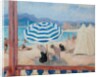 Cannes, Blue Parasol and Tents; Cannes, Parasol Bleu et Tentes by Henri Lebasque