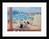 Cannes, Blue Parasol and Tents; Cannes, Parasol Bleu et Tentes by Henri Lebasque