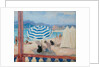 Cannes, Blue Parasol and Tents; Cannes, Parasol Bleu et Tentes by Henri Lebasque