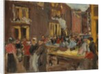 Jewish Quarter in Amsterdam; Judengasse in Amsterdam, Ecke Jodenbreestraat, 1905 by Max Liebermann