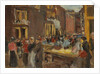 Jewish Quarter in Amsterdam; Judengasse in Amsterdam, Ecke Jodenbreestraat, 1905 by Max Liebermann