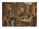 Jewish Quarter in Amsterdam; Judengasse in Amsterdam, Ecke Jodenbreestraat, 1905 by Max Liebermann