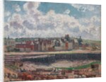 Horses and Carts in Front of the Fishing Harbour, Dieppe, at Low Tide; Chevaux et charrettes devant la darse de peche, Dieppe, maree basse, 1902 by Camille Pissarro