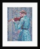 Marie-Anne Weber Playing the Violin, 1903 by Theo van Rysselberghe