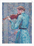 Marie-Anne Weber Playing the Violin, 1903 by Theo van Rysselberghe