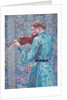 Marie-Anne Weber Playing the Violin, 1903 by Theo van Rysselberghe