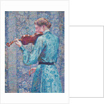 Marie-Anne Weber Playing the Violin, 1903 by Theo van Rysselberghe