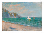 Boats below the Pourville Cliffs, 1882 by Claude Monet