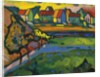 Bavarian Village with Field; Bayerisches Dorf mit Feld, 1908 by Wassily Kandinsky