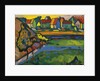 Bavarian Village with Field; Bayerisches Dorf mit Feld, 1908 by Wassily Kandinsky