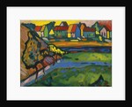 Bavarian Village with Field; Bayerisches Dorf mit Feld, 1908 by Wassily Kandinsky