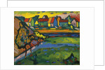 Bavarian Village with Field; Bayerisches Dorf mit Feld, 1908 by Wassily Kandinsky