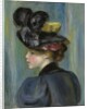 Young Woman with Black Hat; Jeune femme au chapeau noir, 1895 by Pierre Auguste Renoir