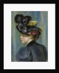 Young Woman with Black Hat; Jeune femme au chapeau noir, 1895 by Pierre Auguste Renoir