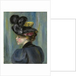 Young Woman with Black Hat; Jeune femme au chapeau noir, 1895 by Pierre Auguste Renoir