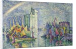 Rainbow at the Port of La Rochelle; Arc-en-ciel, La Rochelle, le Port, 1912 by Paul Signac